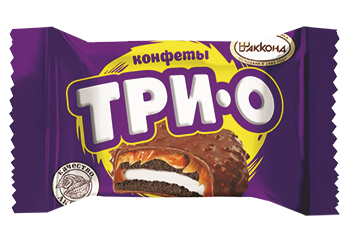 Десерт ТРИО с печеньем и кармелью